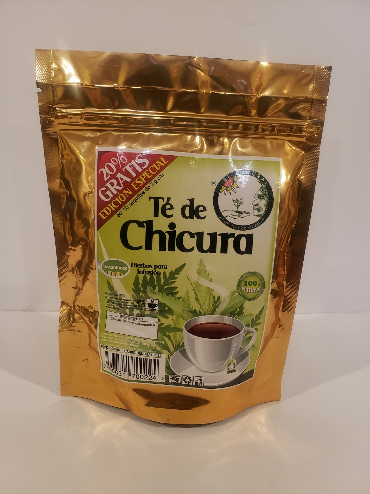 AMBROSIA TEA/TE DE CHICURA 30 BAGS “Sobrepeso, Enfermedades Gastrointestinales”