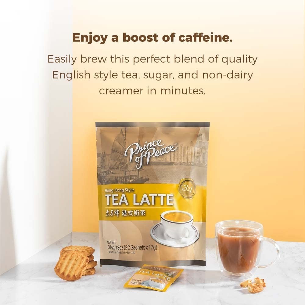 Prince of Peace 3 in 1 Instant Hong Kong Style Tea Latte, 22 Sachets