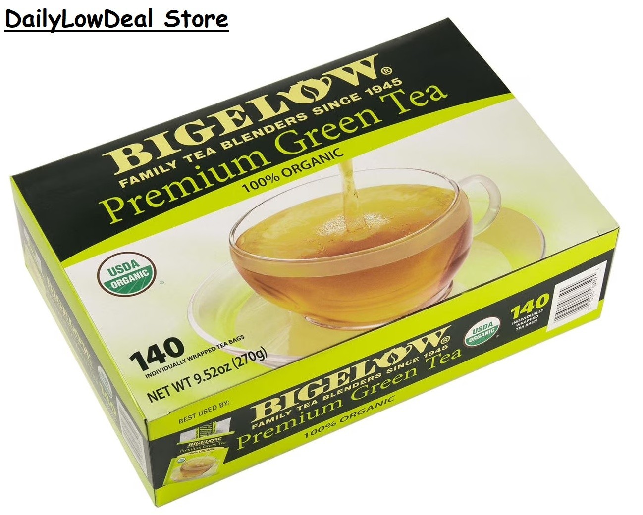 Bigelow Premium Organic Green Tea (160 Ct.)