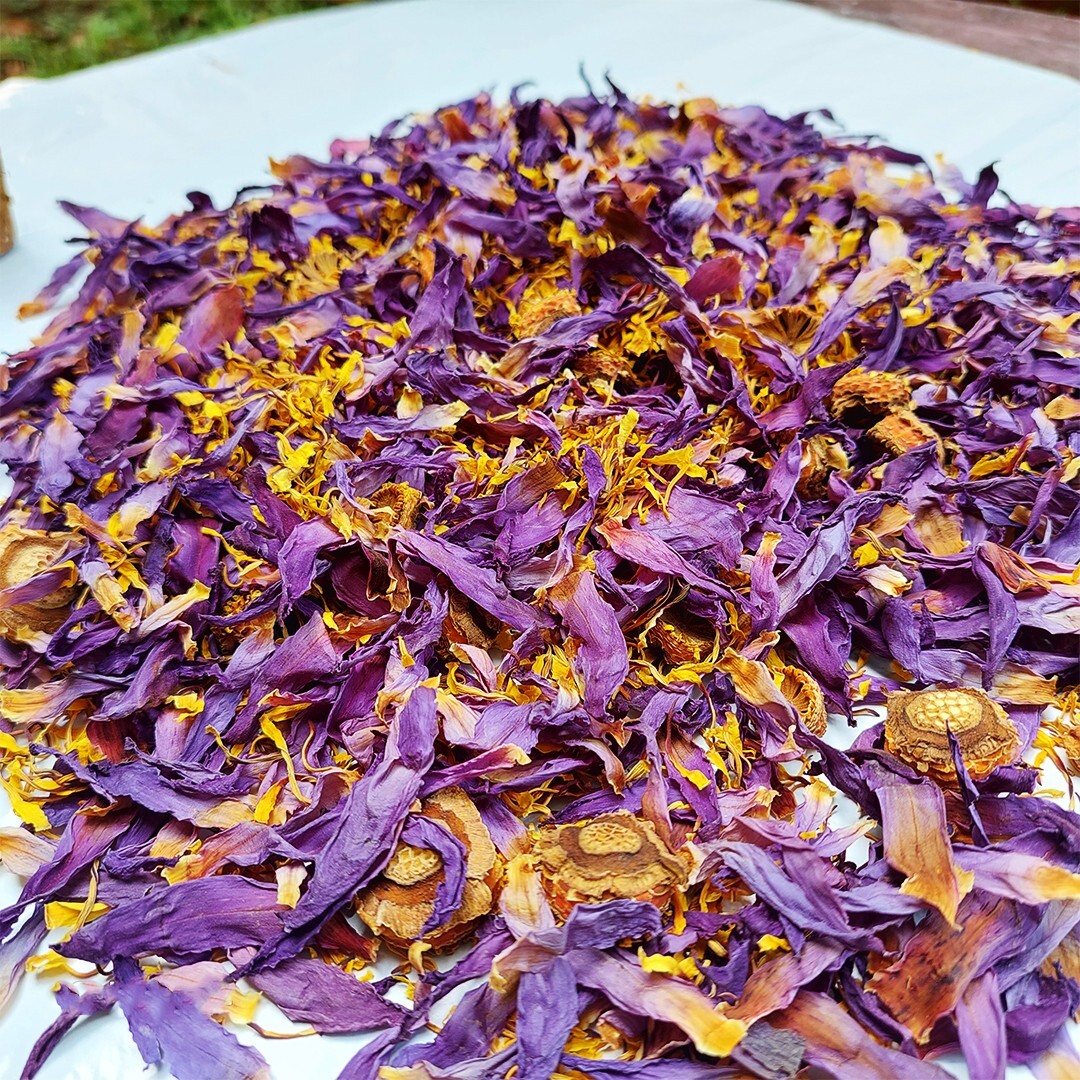 500g Ceylon Dried Blue Lotus Cut Flowers Nymphaea Caerulea Egyptian Herbal Tea