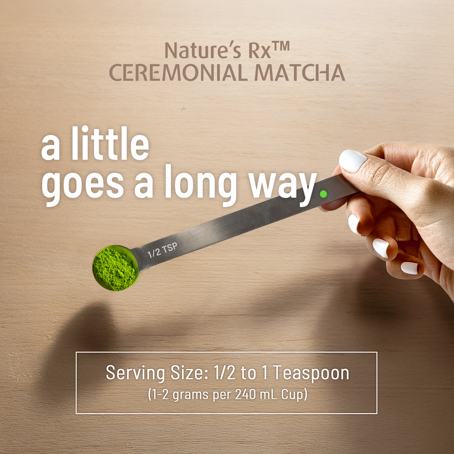 Natures Rx USDA Organic Matcha Tea Powder Premium Grade 100g Pack | 50 Servings