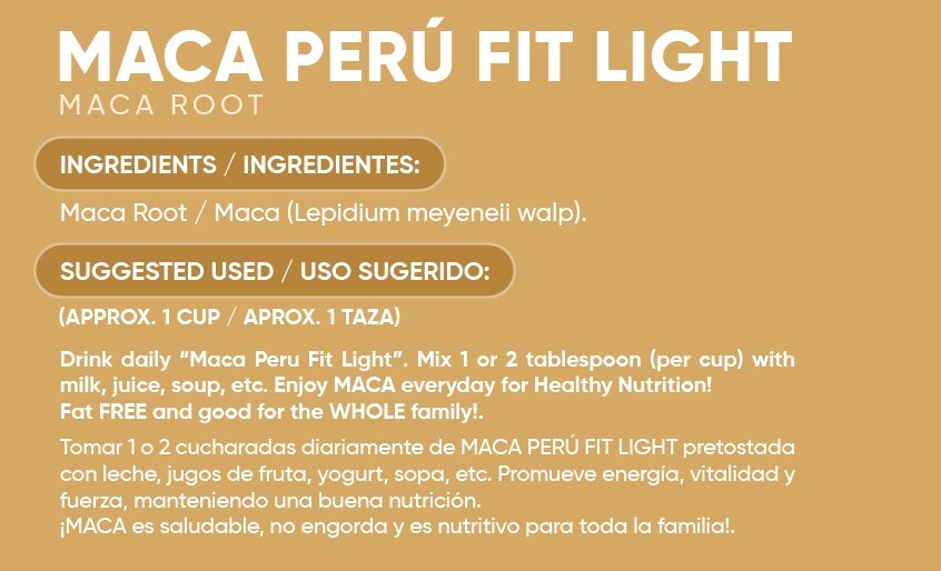 Maca Peru FitLight Superfood Powder Tri-Color Black Red Yellow 3.5oz/100g