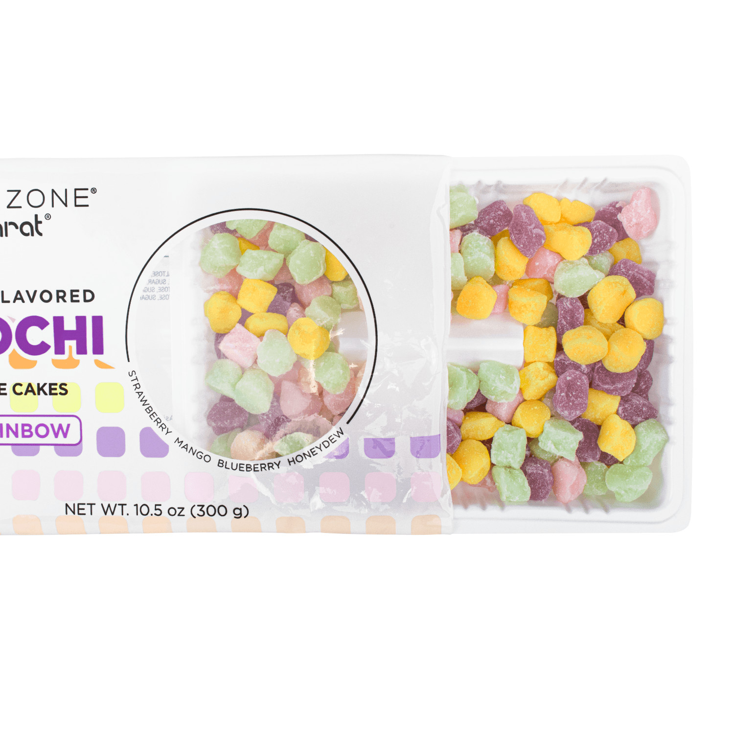 Tea Zone Rainbow Mini Mochi/Rice Cake Snack as Dessert Toppings/Taiwan