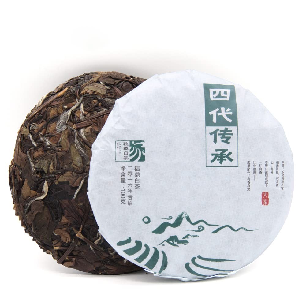 2016yr Shou Mei Aged White Tea Cake-Fuding Chuan Cheng White Tea Cake – 100g/