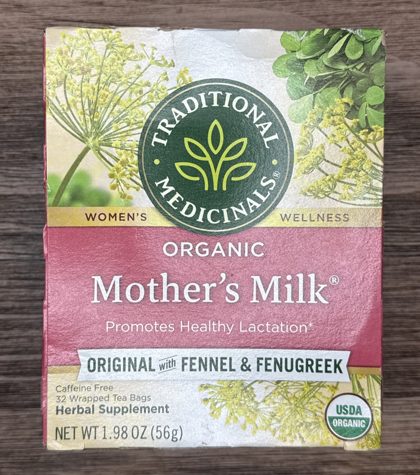 Traditional Medicinals Organic Mothers Milk Herbal Tea 32 Count Bags 05/2027