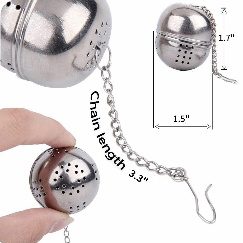 3pack Tea Infuser Ball Mesh Loose Leaf Herb Strainer Stainless Steel Locking