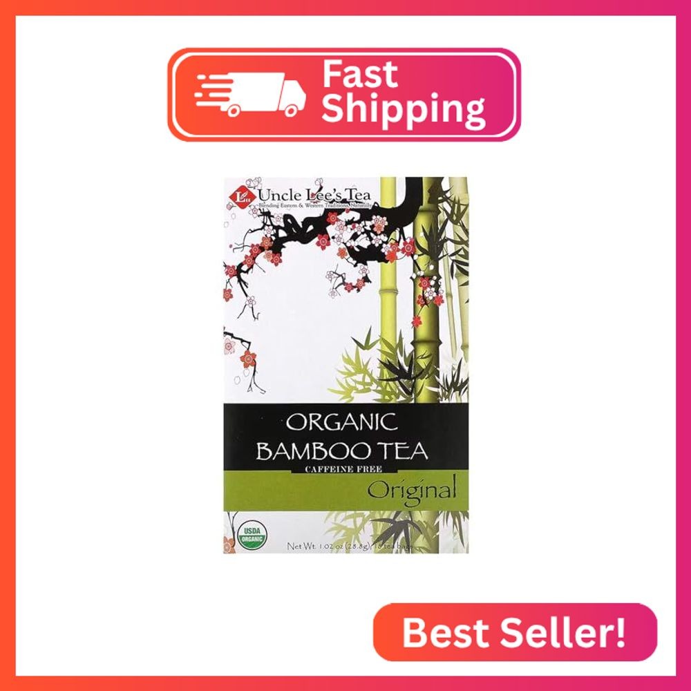 Uncle Lee’s Organic Tea, Bamboo – Delicate & Refreshing Brew, Naturally Caffeine