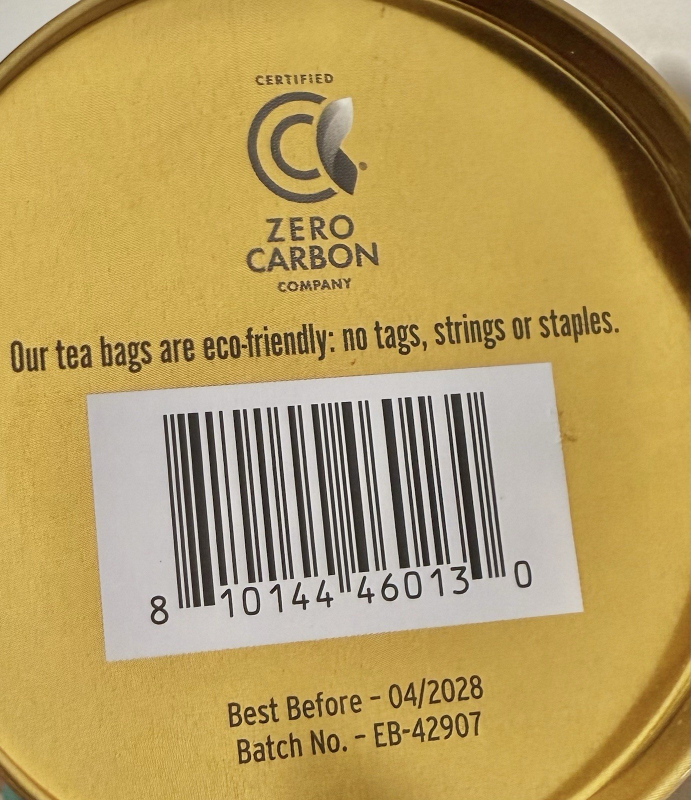 Pagoda Chamomile & Honey Herbal Green Tea Reusable Tin 60 Bags/ Exp 04/2028