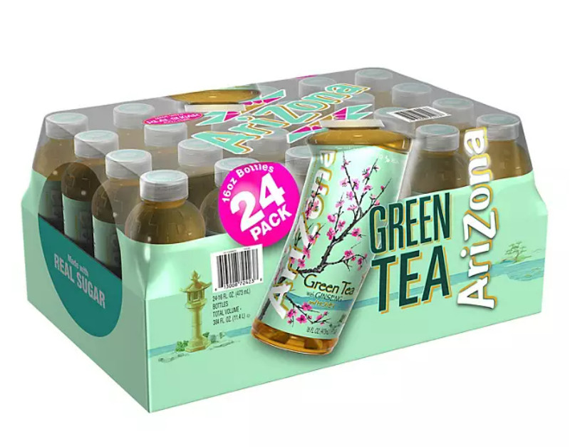 AriZona Green Tea with Ginseng and Honey (16 oz., 24 pk.) – free shipping
