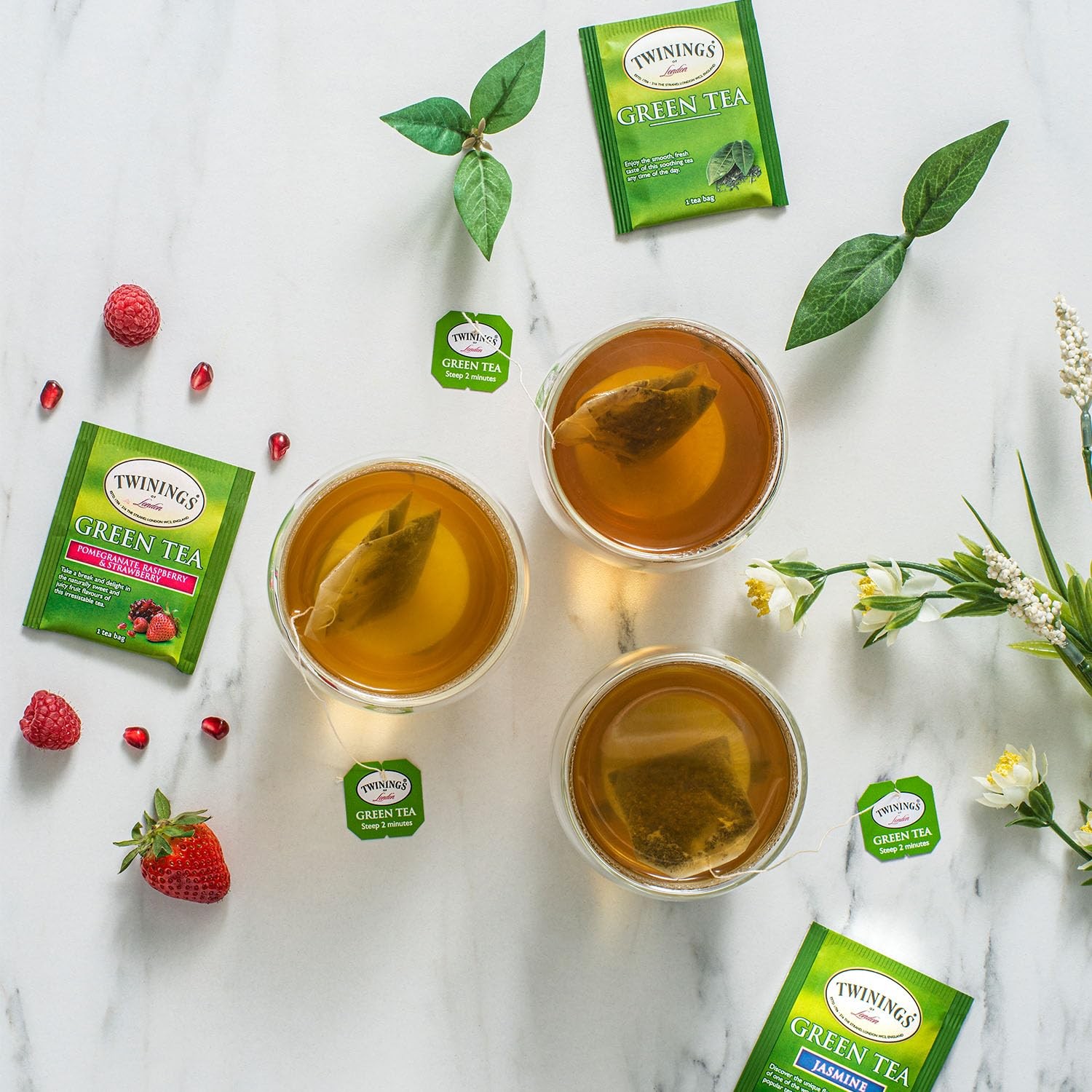 Twinings Green Tea with Jasmine Individually Wrapped 20 Count (Pack of 1)