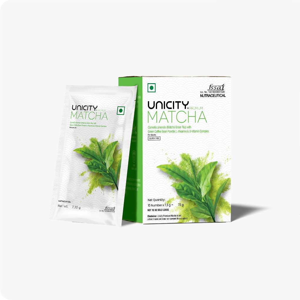 Unicity Premium Matcha Green Tea | Healthy functioning metabolism | 10 Sachets
