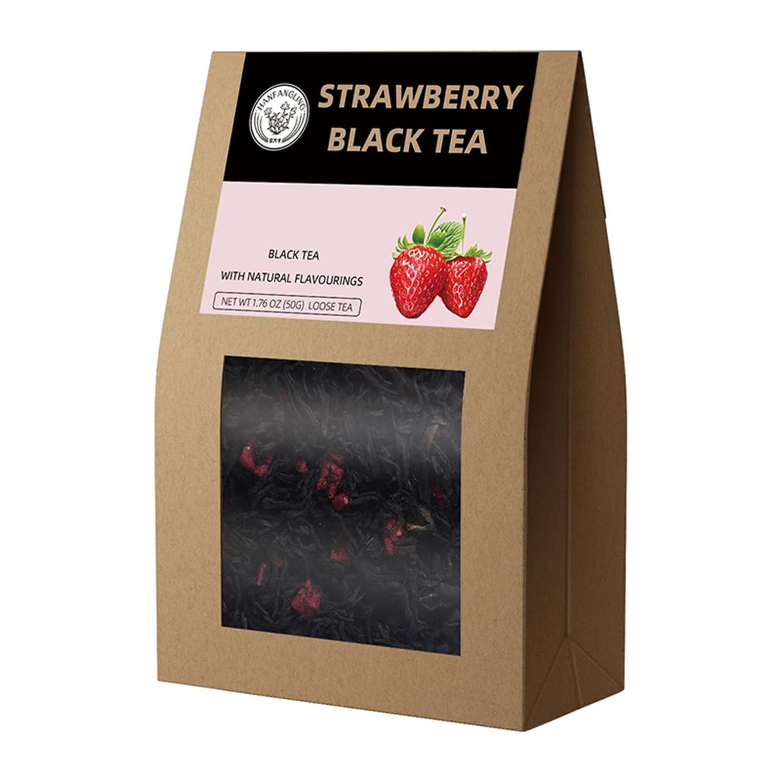 Strawberry Black Tea 100% Natural Loose Leaf Blend Of Strawberry Fruit And Bl…