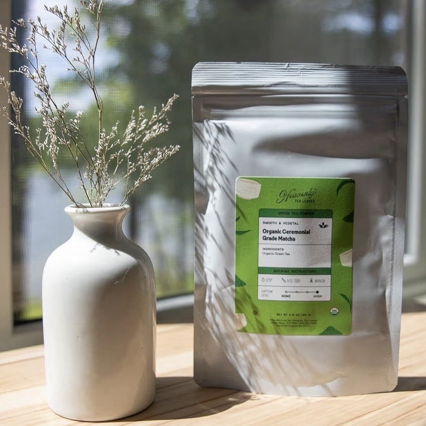 Heavenly Tea Leaves Organic Ceremonial Grade Matcha, BULK 4.41oz/125g, SEALED
