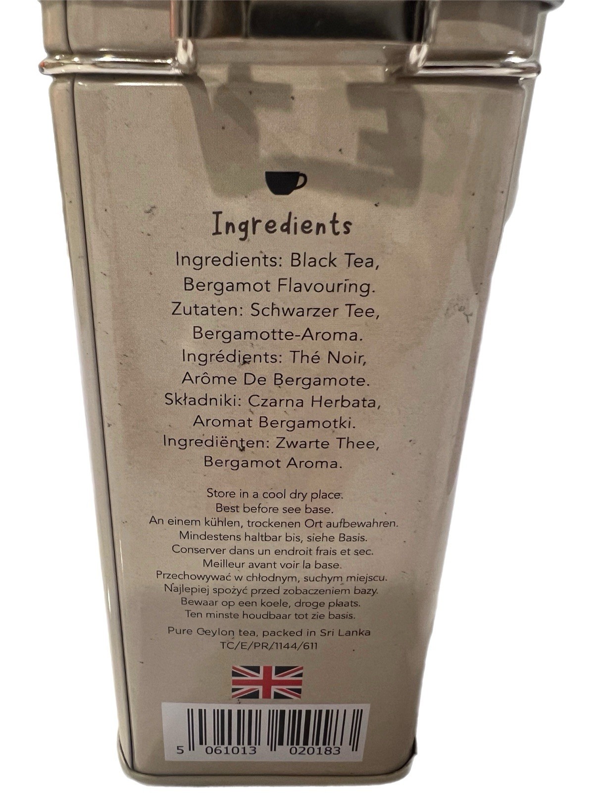 Charbrew Earl Grey & English Breakfast Tea Set Tins 60 Bags Each