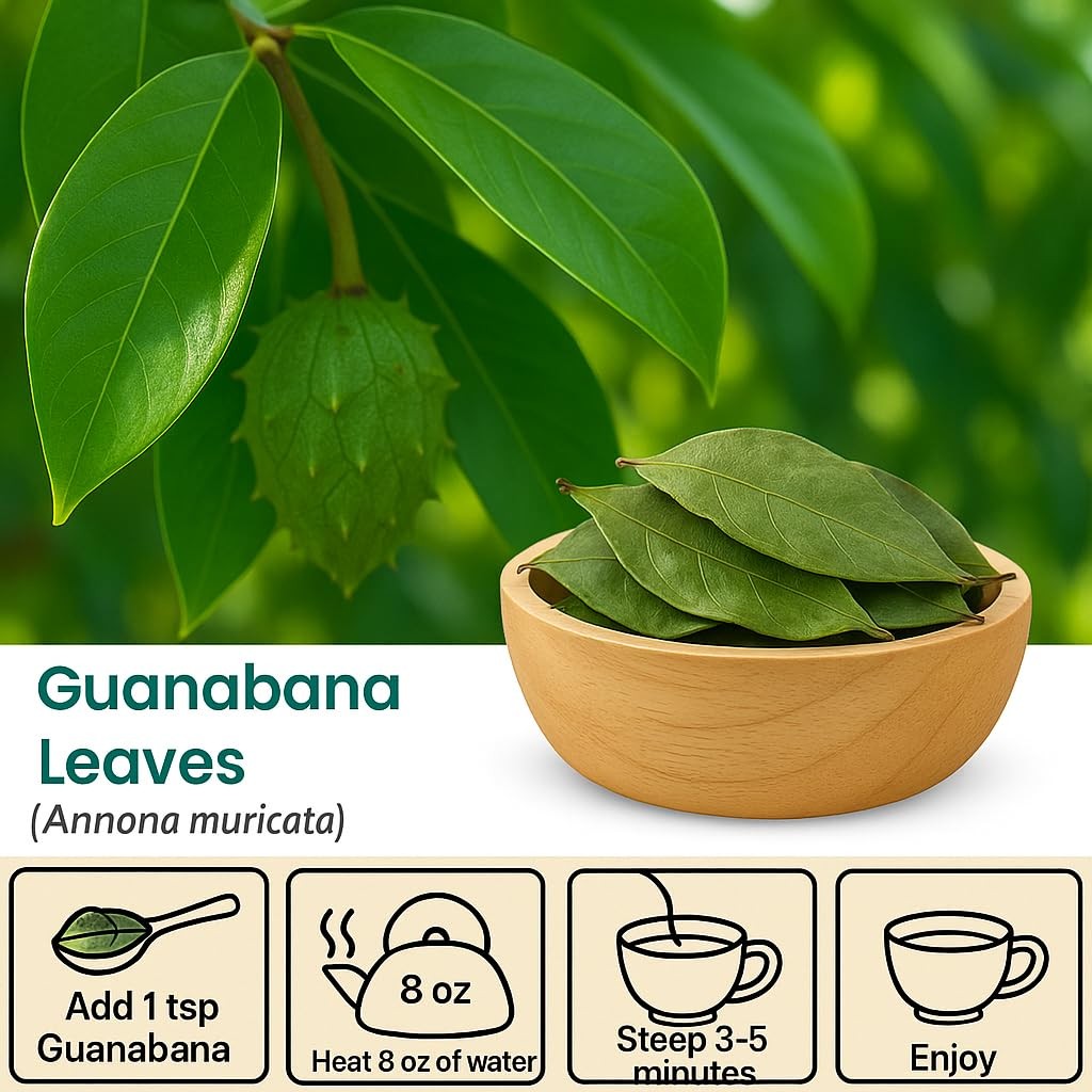 Herbal Tea – Soursop Leaves – Hojas de Guanabana – Annona muricata | 100%…