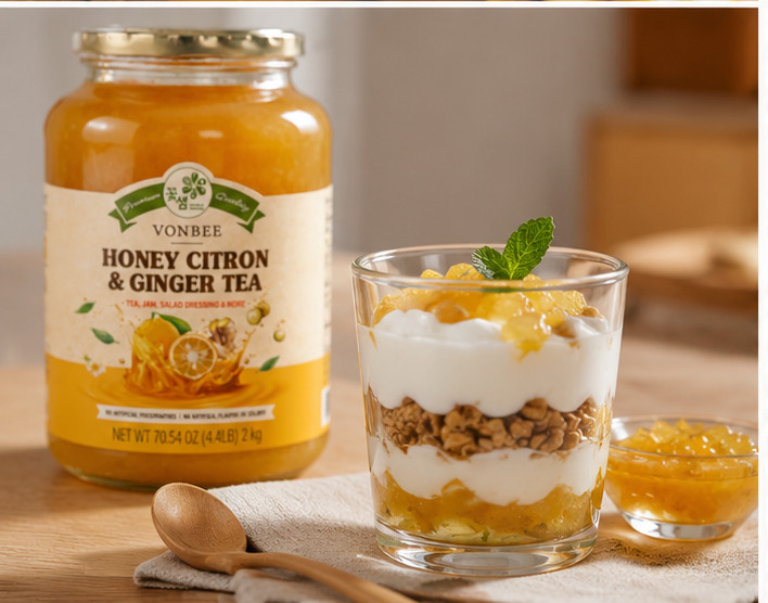 2 Pack Vonbee Honey Citron and Ginger, 4.4lb