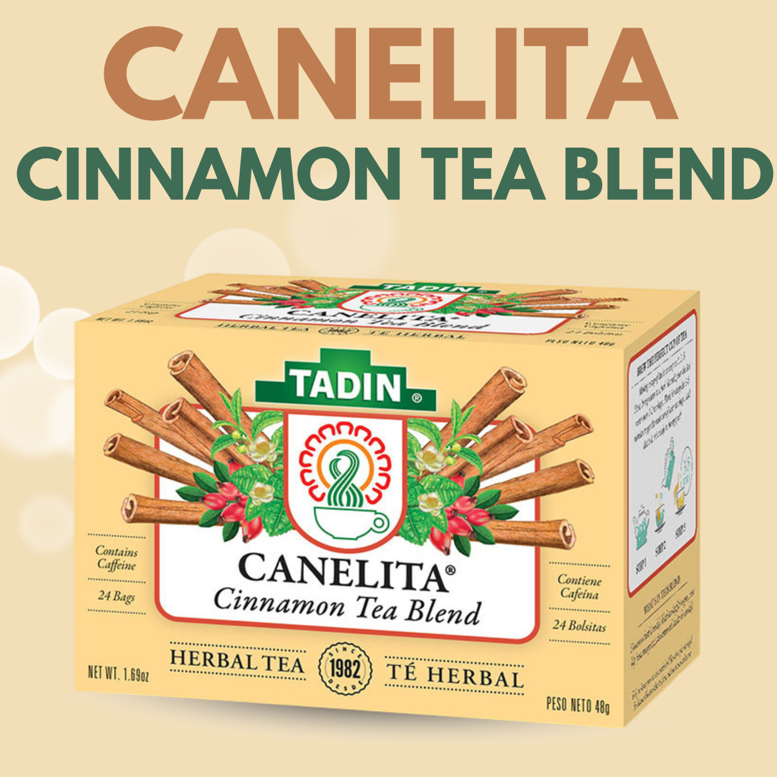 Canelita- Cinnamon Blend Herbal Tea (24 bags)
