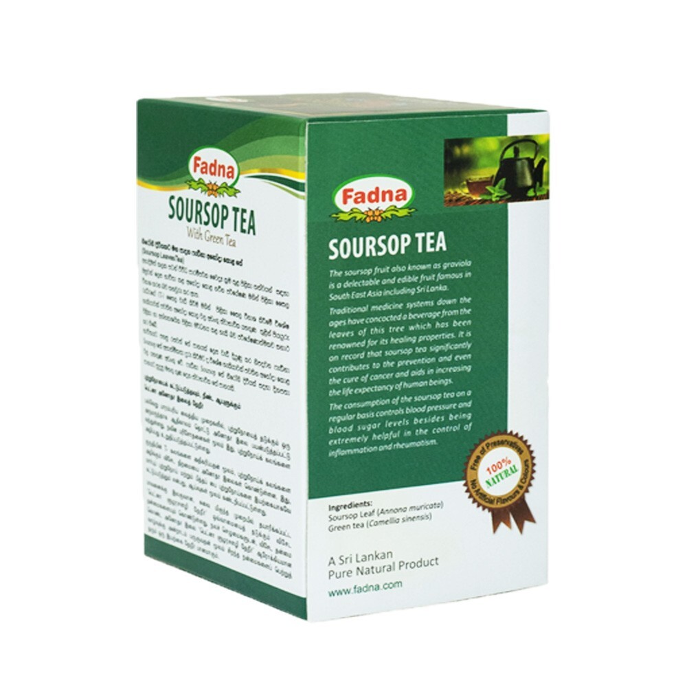 Fadna Soursop Tea Graviola, Annona muricata, Guanabana Unisex Ayurvedic Drink