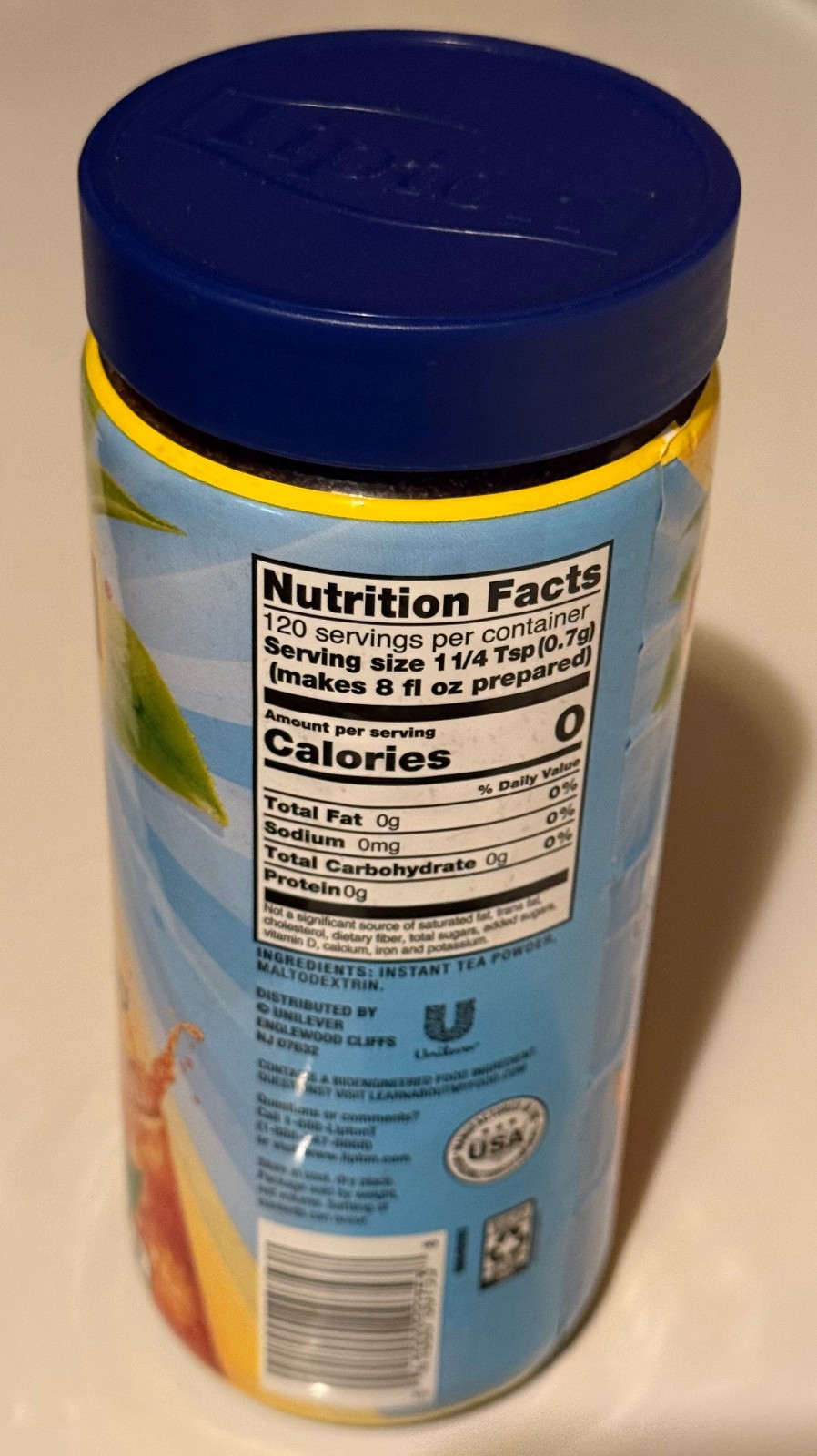 Lipton ☀️Unsweetened Instant Iced Tea Mix Makes 30 quarts Discontinued 0cal