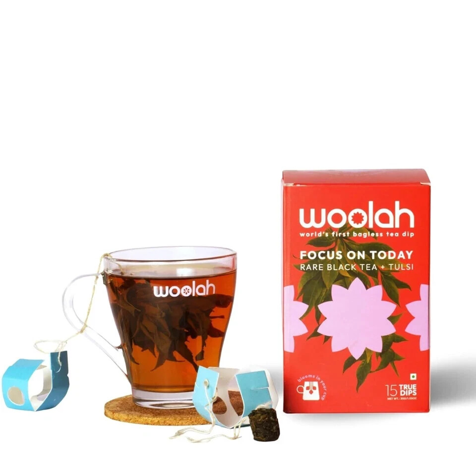 Woolah Rare Assam Black Tulsi Tea 15 pcs (30 Cups) 30g Free Shipping World Wide