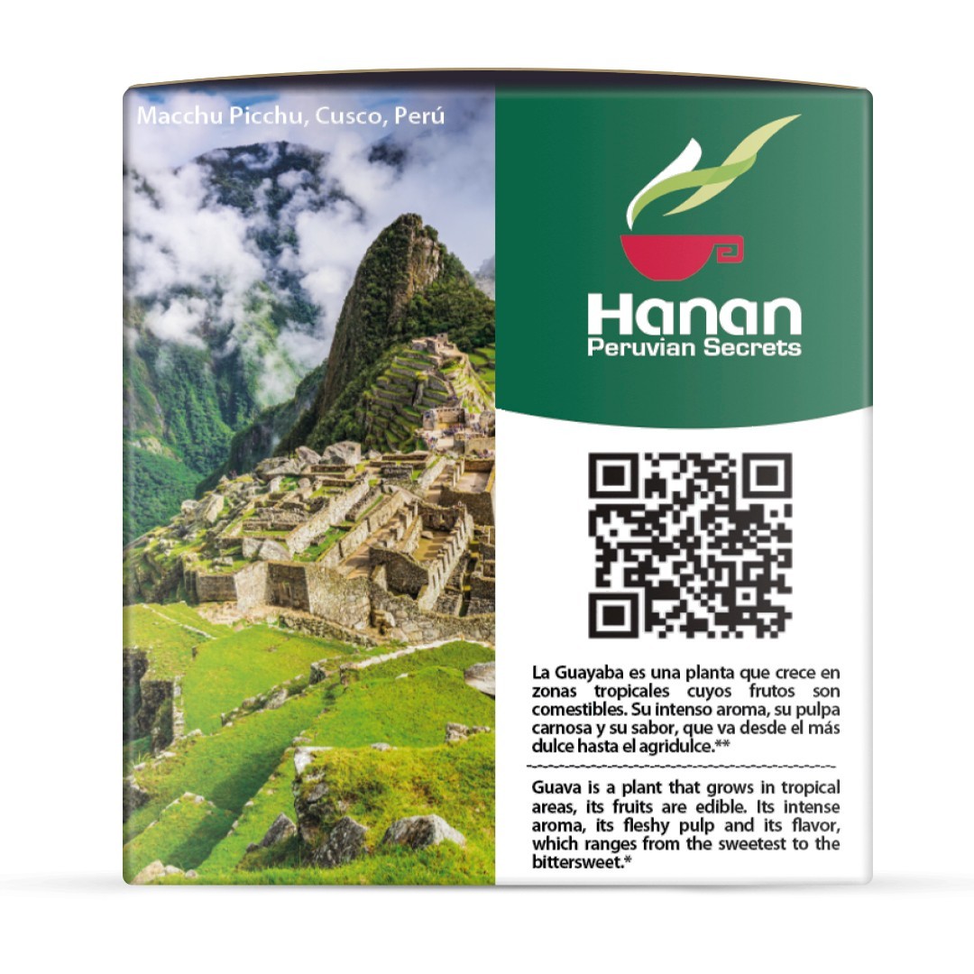 Hanan Peruvian Secrets Hojas De Guayaba Herbal Tea | 100% Natural Guava Leaves