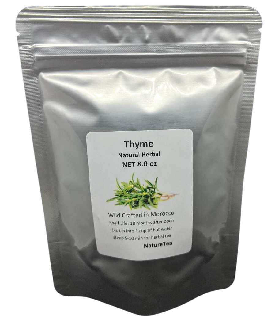 Thyme Leaf Tea – Thymus vulgaris Loose Leaf by Nature Tea, Wild Crafted