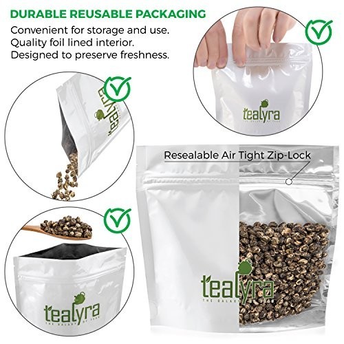 Premium Jasmine Dragon Pearls Green Tea – 16oz Loose Leaf – Aromatic & Flavorful