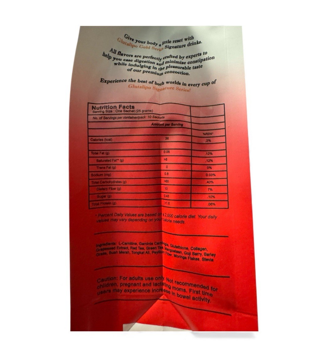 Gluta Lipo Red Iced Tea (10sachet)