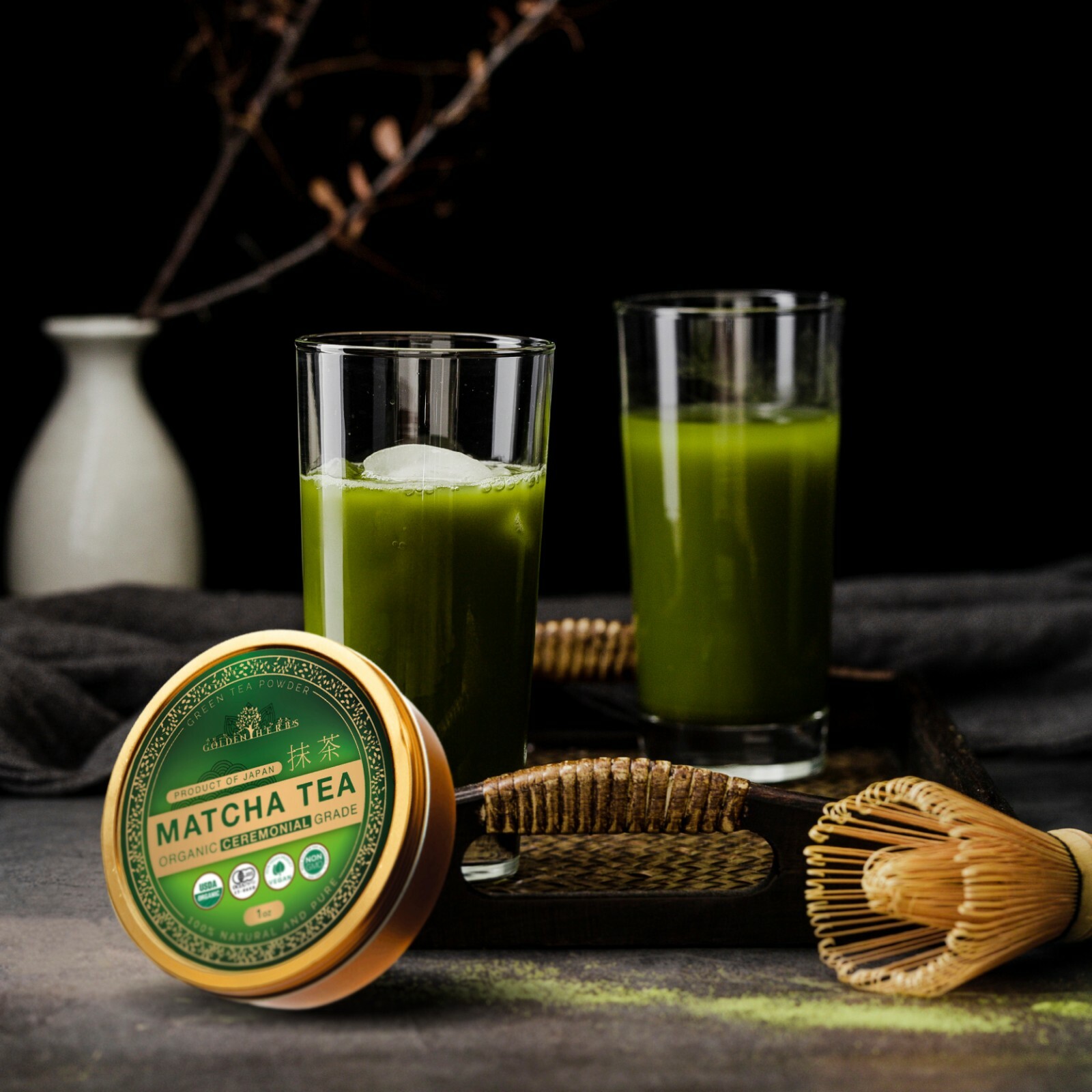 Golden Herb Japanese Organic Ceremonial [Grade 1] Matcha Green Tea Powder