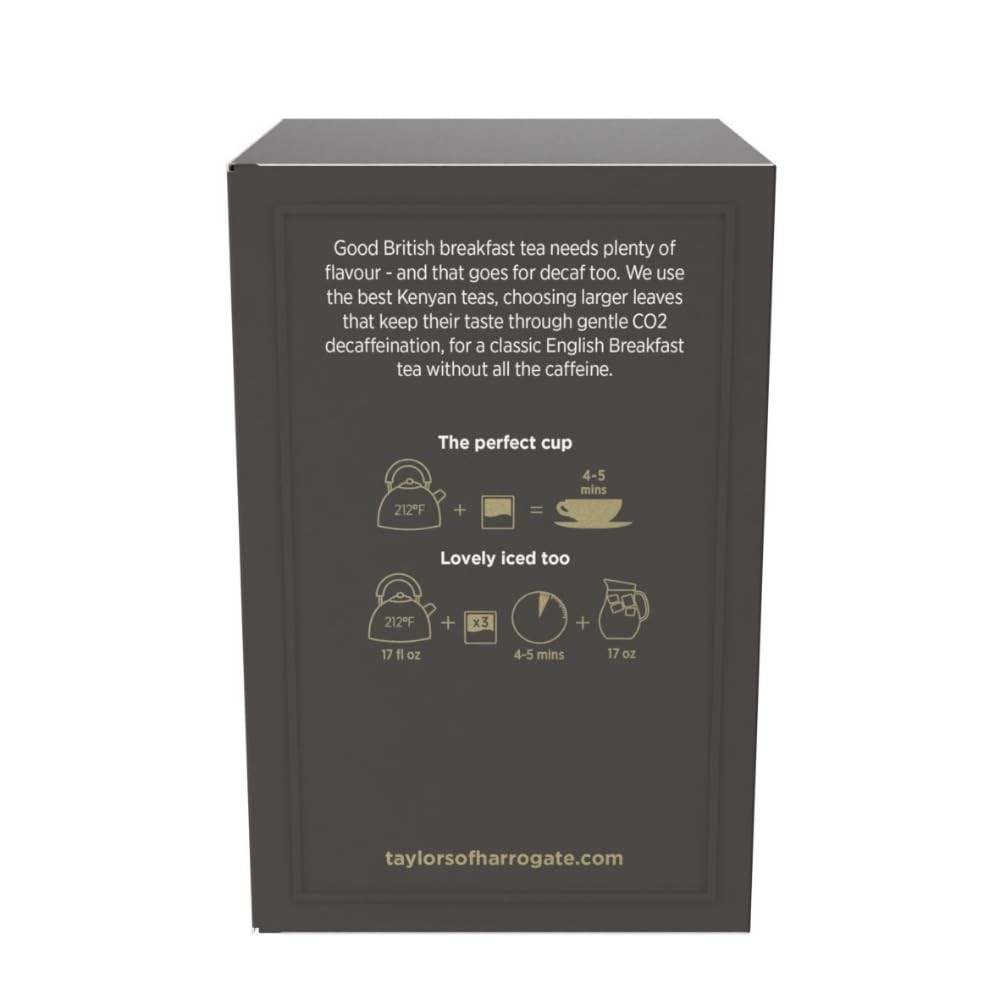 Exquisite 50 Count Decaffeinated Breakfast Tea – Eco-Friendly & Allergen-Free