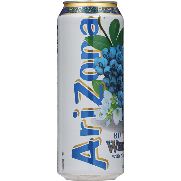 AriZona 100% Natural Blueberry White Tea 22oz pack of 12