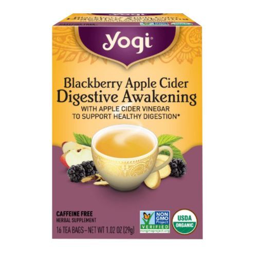 Blackberry Apple Cider Vinegar Digestive Awakening 16 Count By Yogi