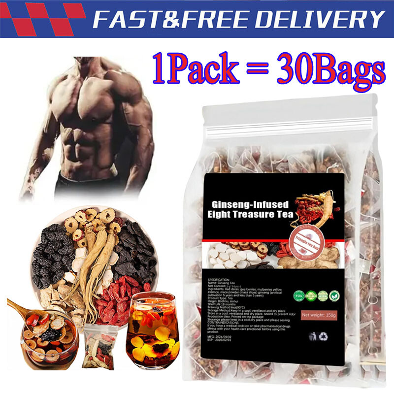 30pcs Ginseng six treasure tea , Kidney tea ,liver tea , red date kidney health