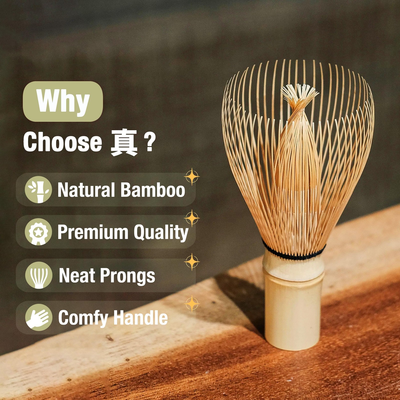 Premium Matcha Whisk, Handcrafted Bamboo Whisk for Matcha Powder, Master Tea …