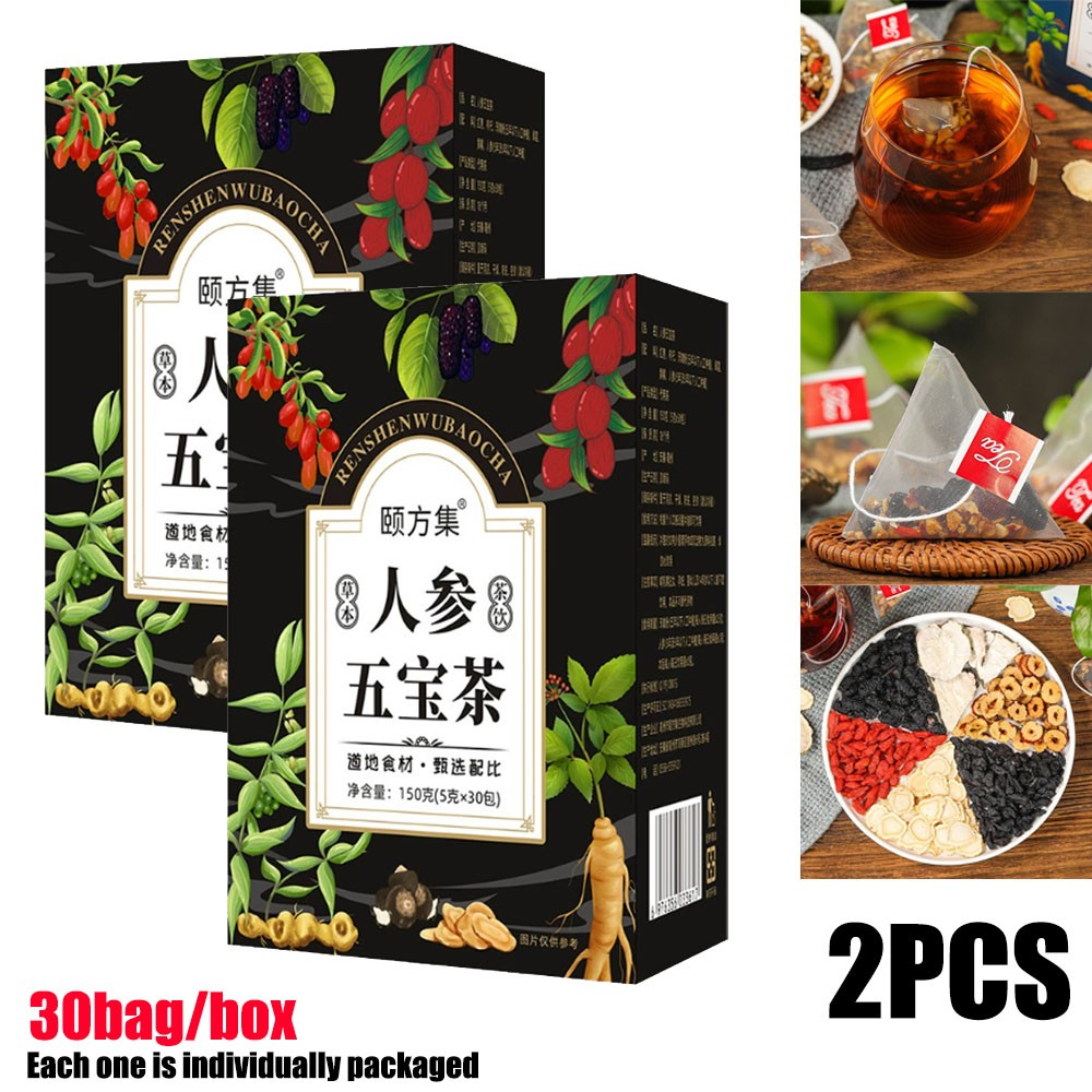 60pcs Ginseng six treasure tea , Kidney tea ,liver tea , red date kidney health