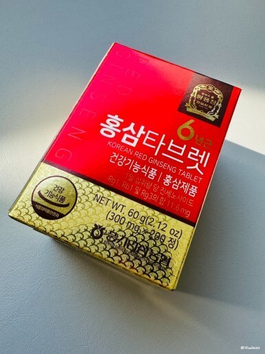 Korea 6 Year Red Ginseng Tablet 60g(300mg x 200 tablets) Red Ginseng Powder 100%