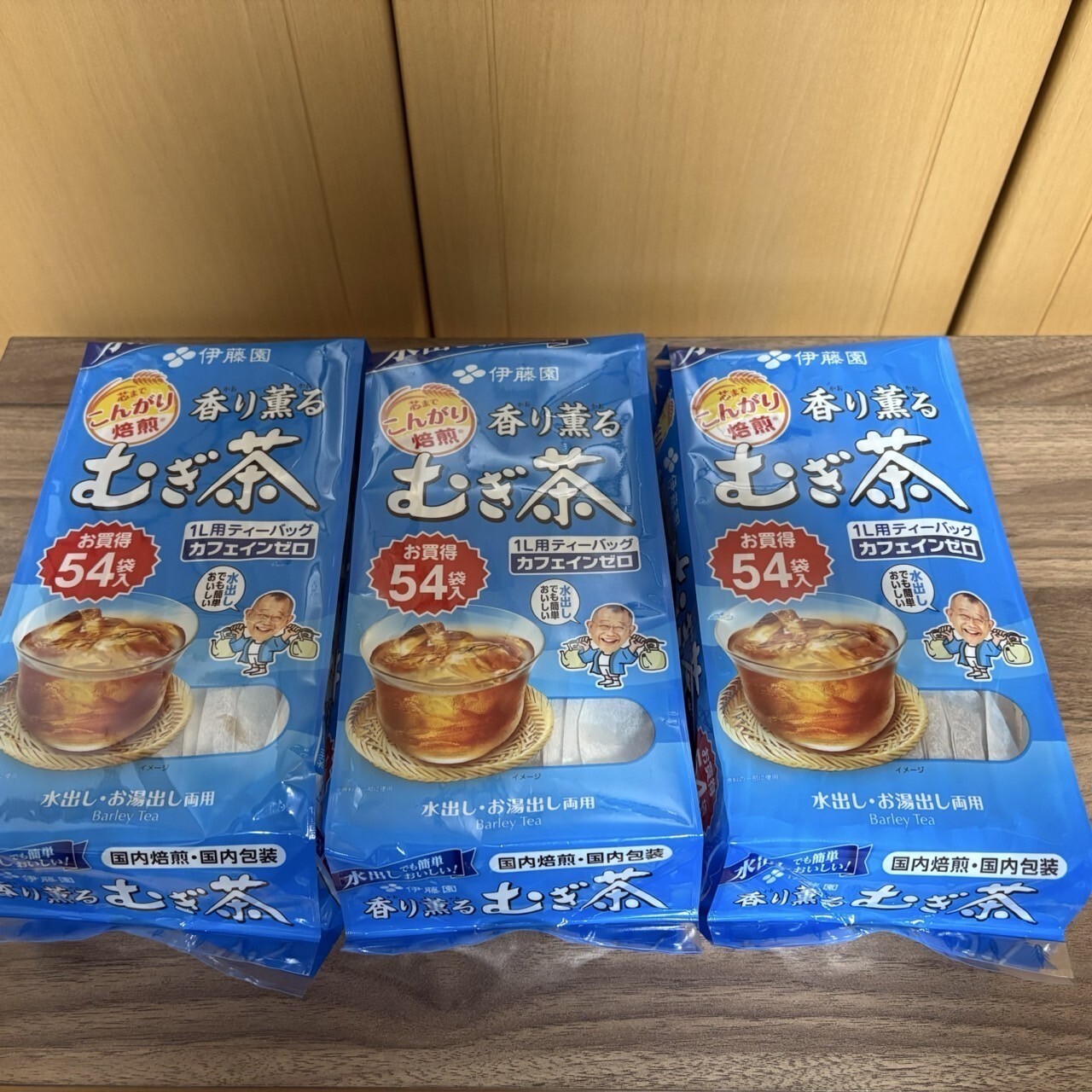 Itoen 🍵 Kaoru Mugicha Barley Tea Bags 54ct × 3 Packs – Caffeine-Free, Japan Imp