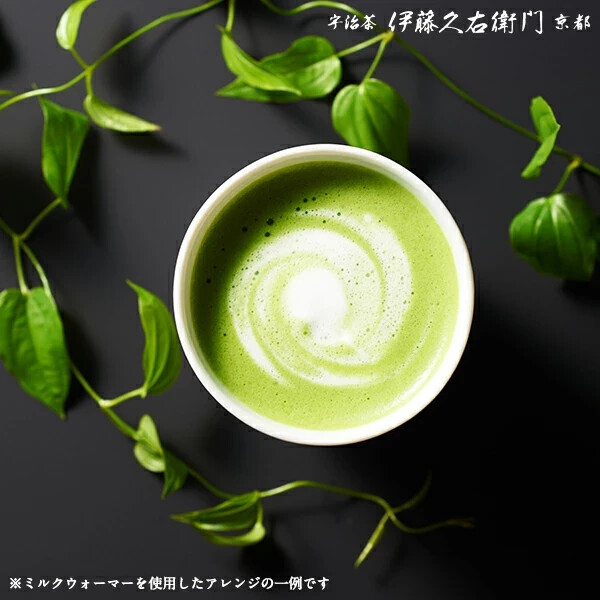 Kyoto Uji Matcha Ito Kyuemon Green Tea Cappuccino Powder 12g x18 Stick Japan