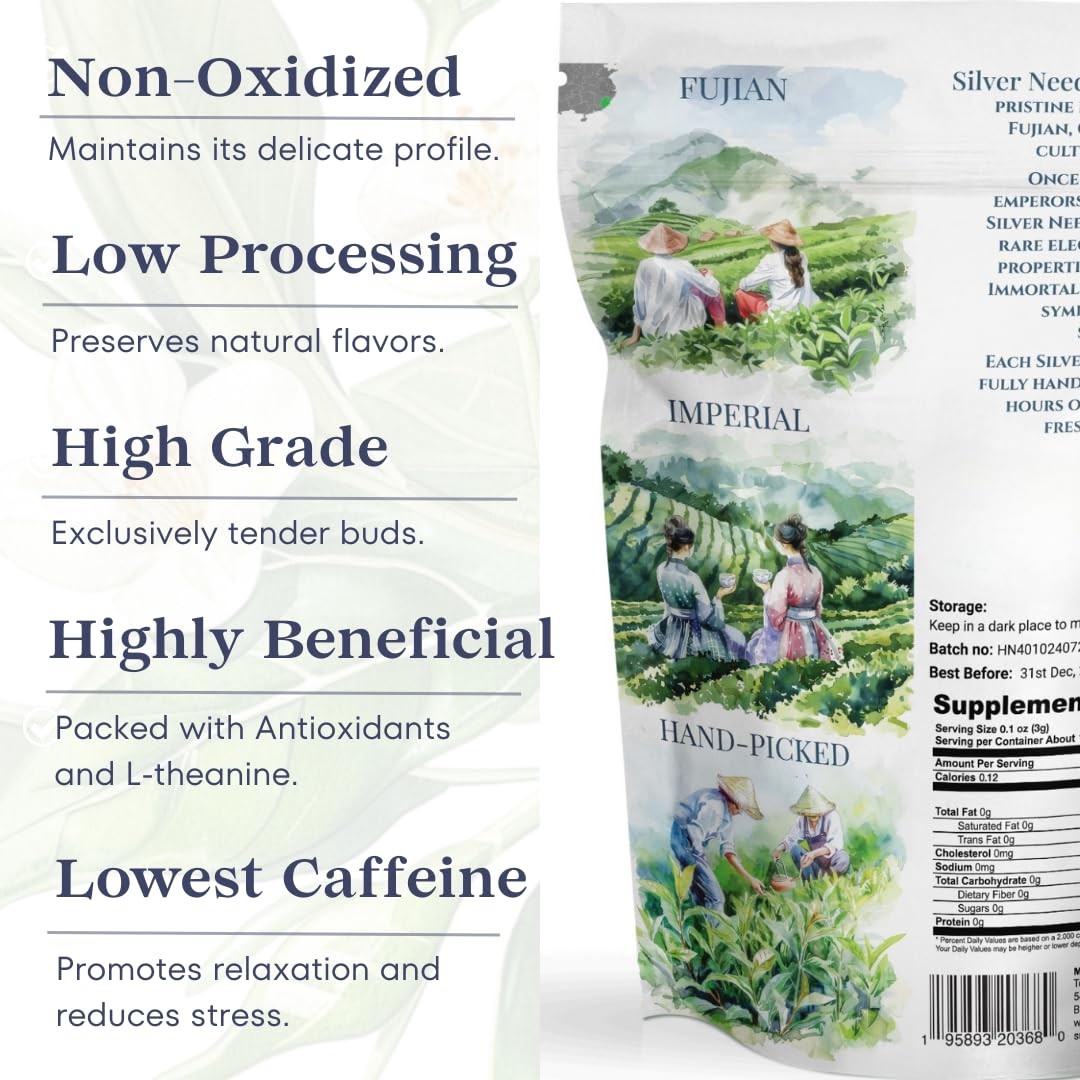 White Tea Silver Needle Loose Leaf Premium 1 lb