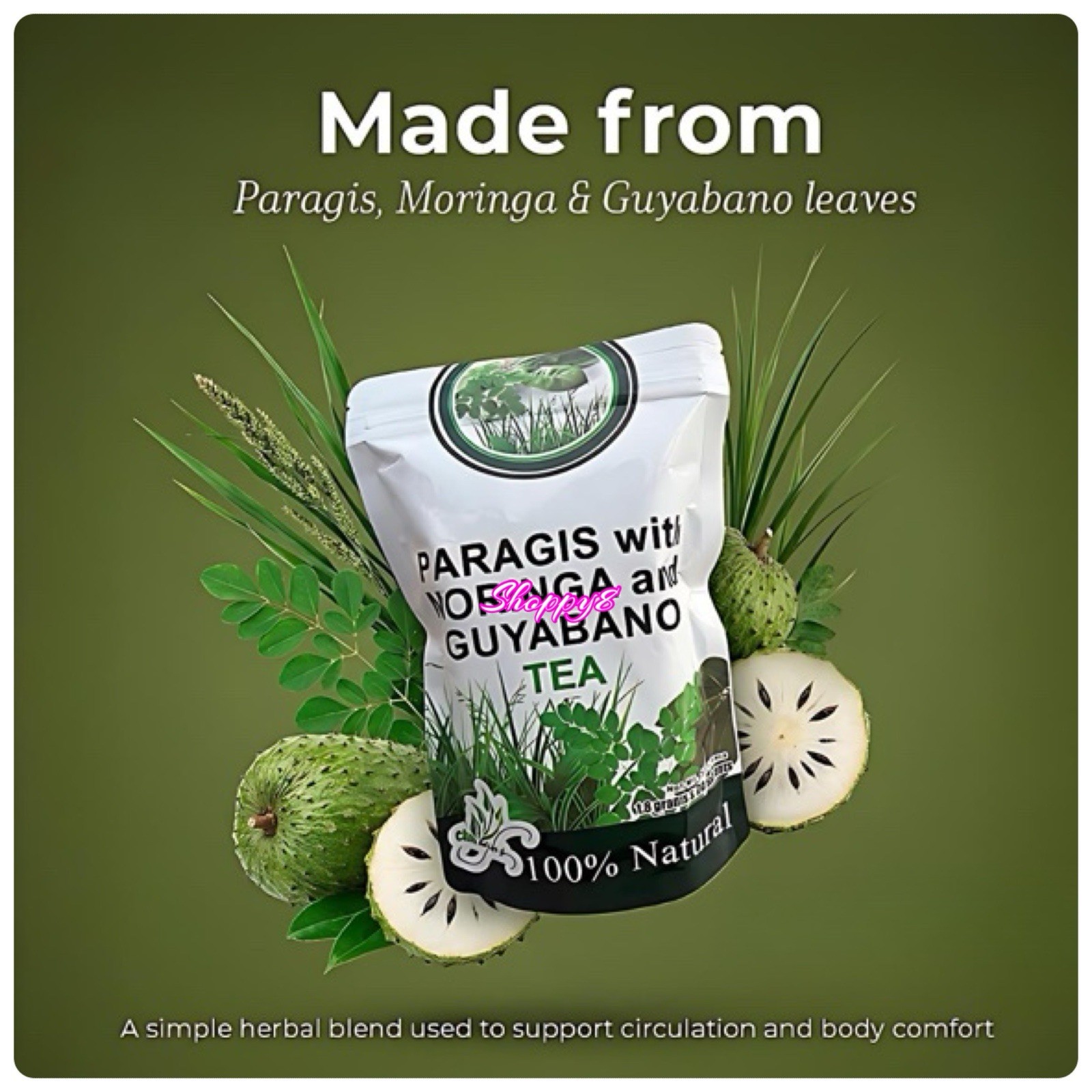 Chef Ayb’s Paragis with Moringa and Guyabano Tea (20 Tea bags)