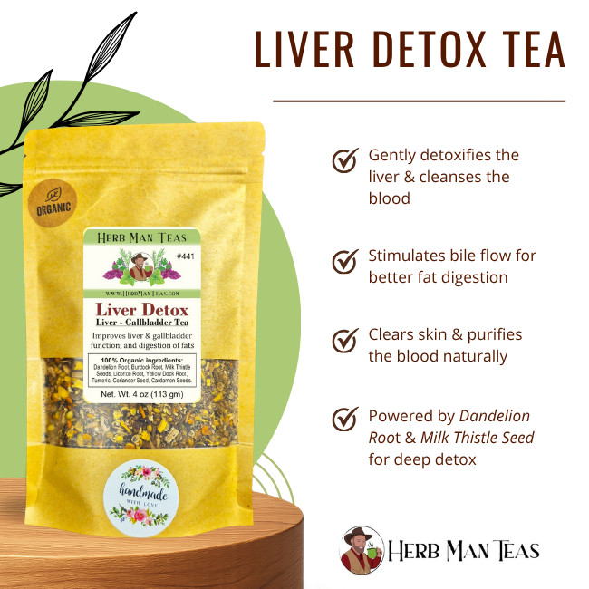 LIVER TEA – effective liver-detoxing blend; lowers blood fat; clears gallstones