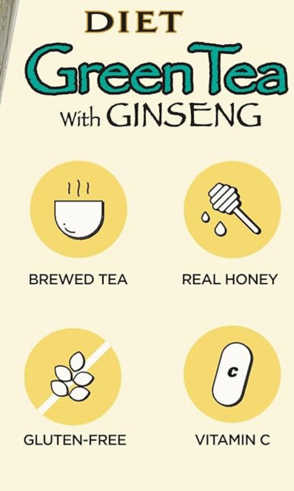 2 PK – AriZona Diet Green Tea w/ Ginseng 128 fl oz