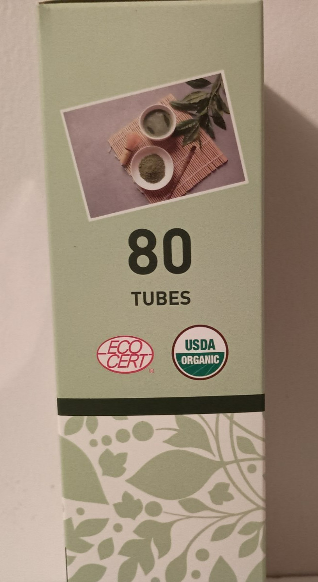 Harmony® Pure Organic Matcha Green Powder on-the-go Tea Tubes 80 Ct Box 10/2027