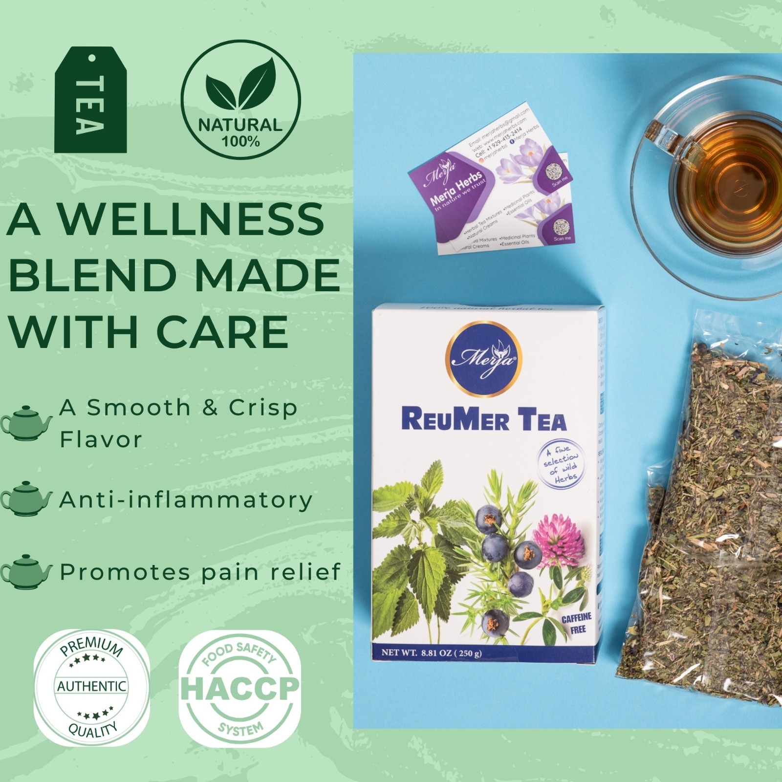 Reumer Tea – Arthritis Pain Relief Tea – Loose Tea – 100% Natural Tea