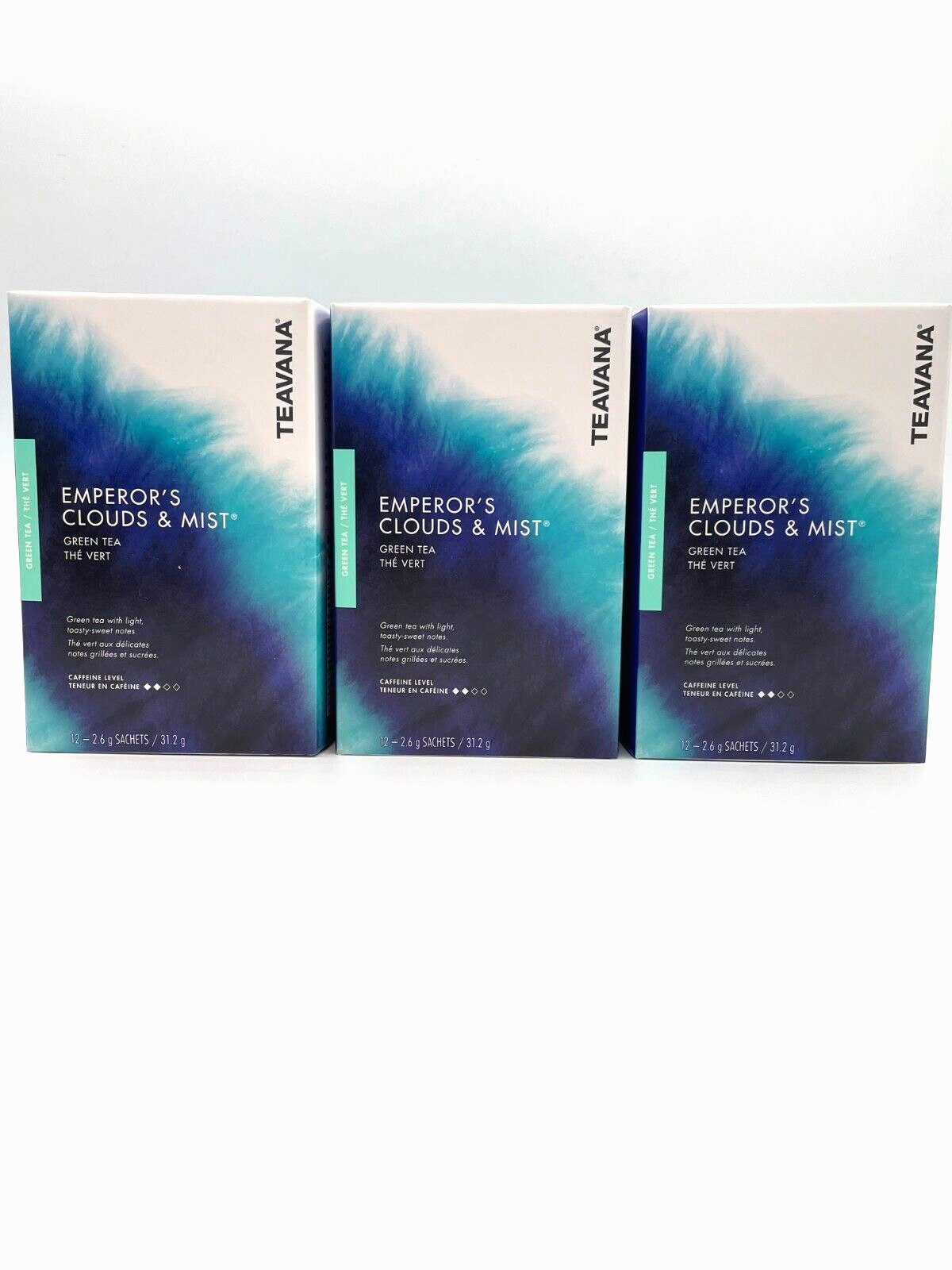 FRESH STOCK Starbucks Teavana Tea Emperor’s Clouds & Mist 3 boxes 36 Sachets