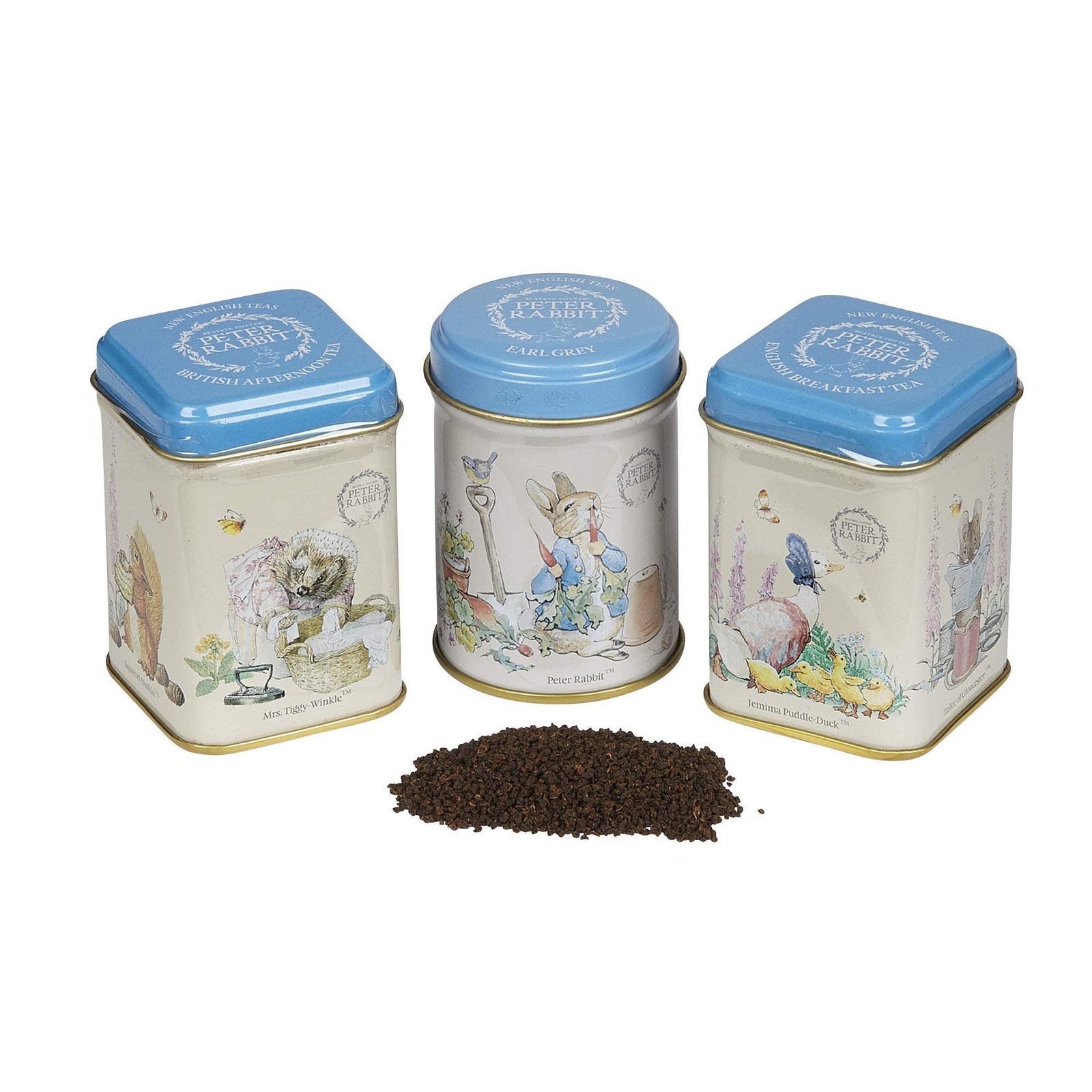 Beatrix Potter Mini Tea Tins 3 Piece Assortment With Loose English Tea