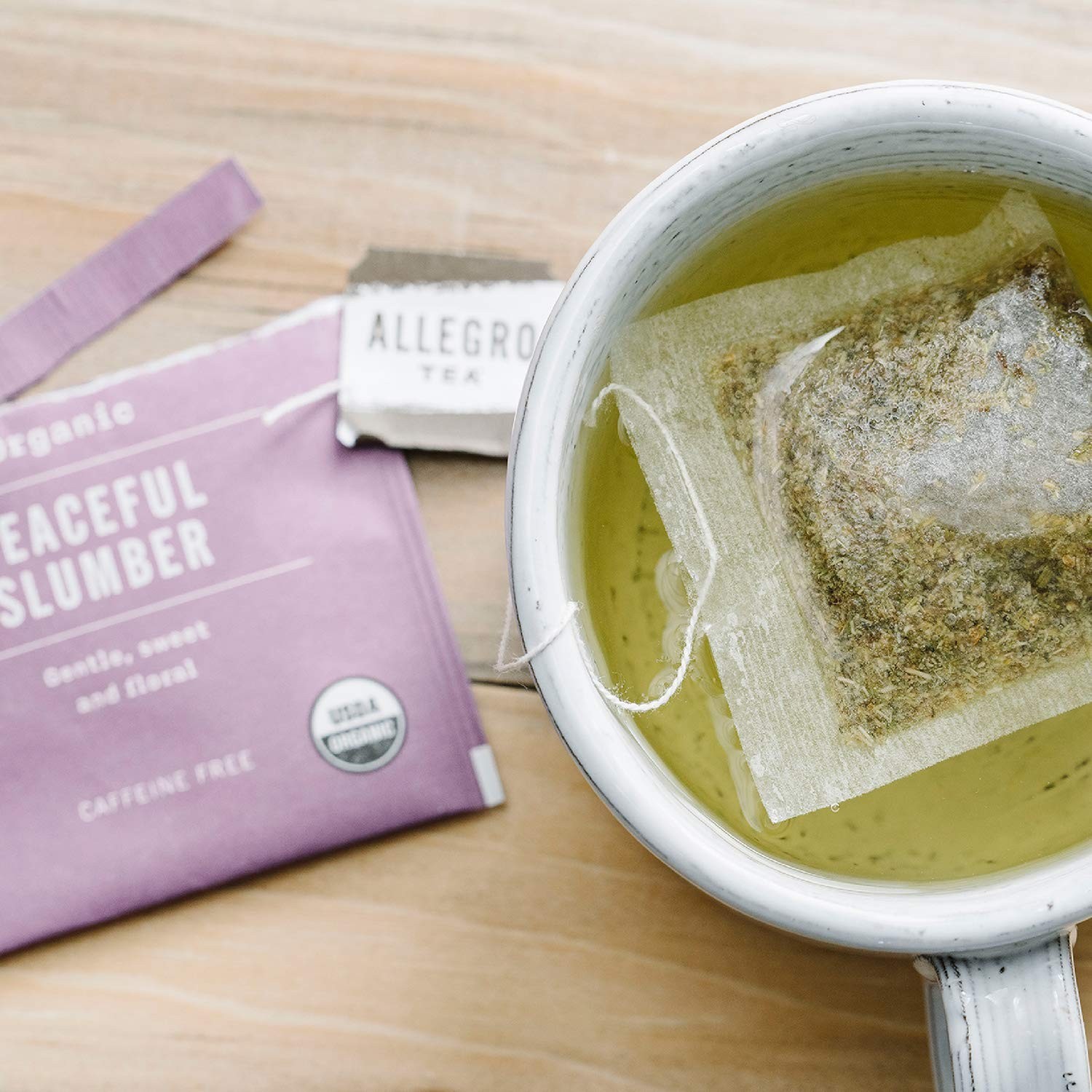 Caffeine-Free Herbal Tea Bags – Allegro Organic Peaceful Slumber, 20 Count