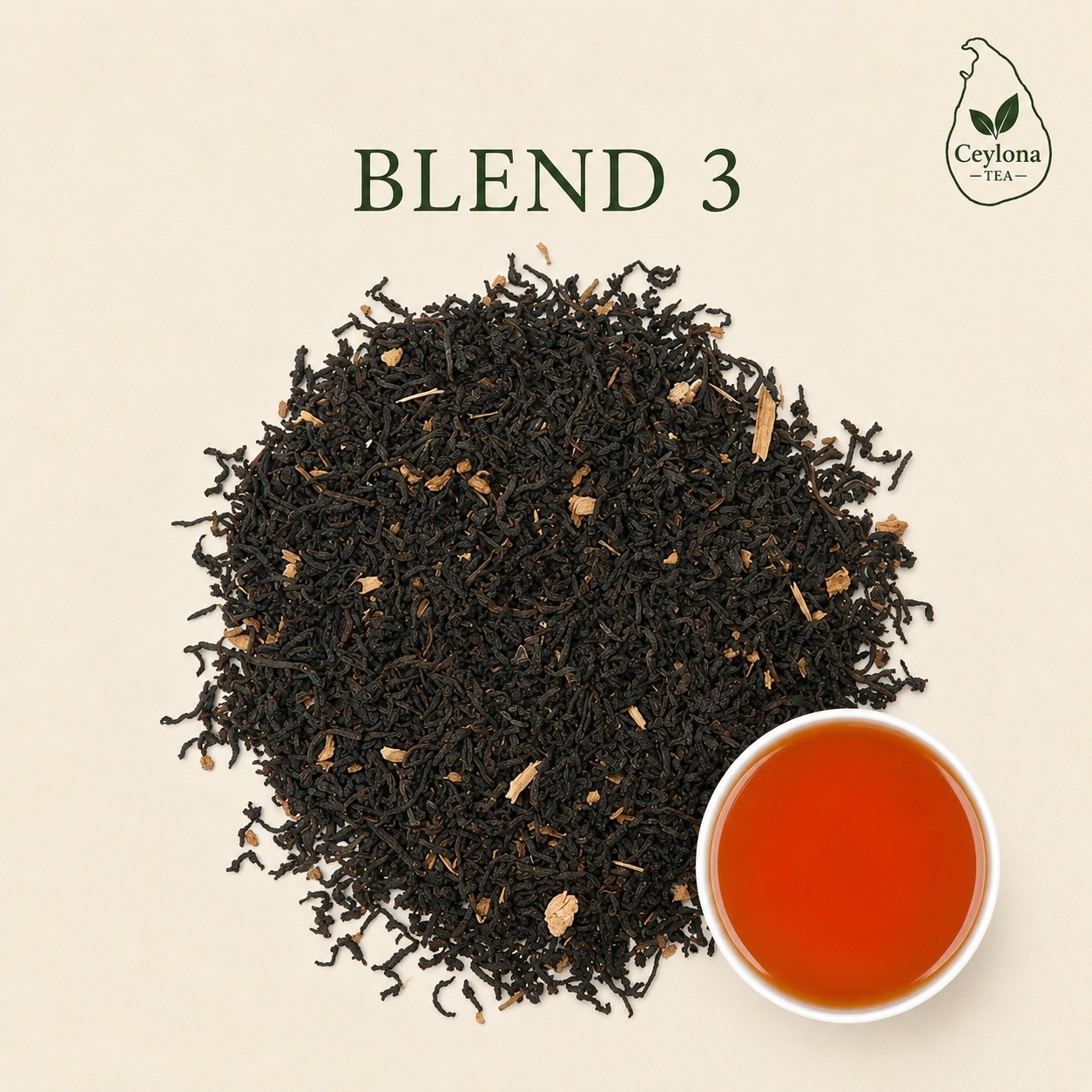 Best Black Tea with Ginger loose leaf-Woody & Warm flavor (Ginger tea)- 1/4 lb