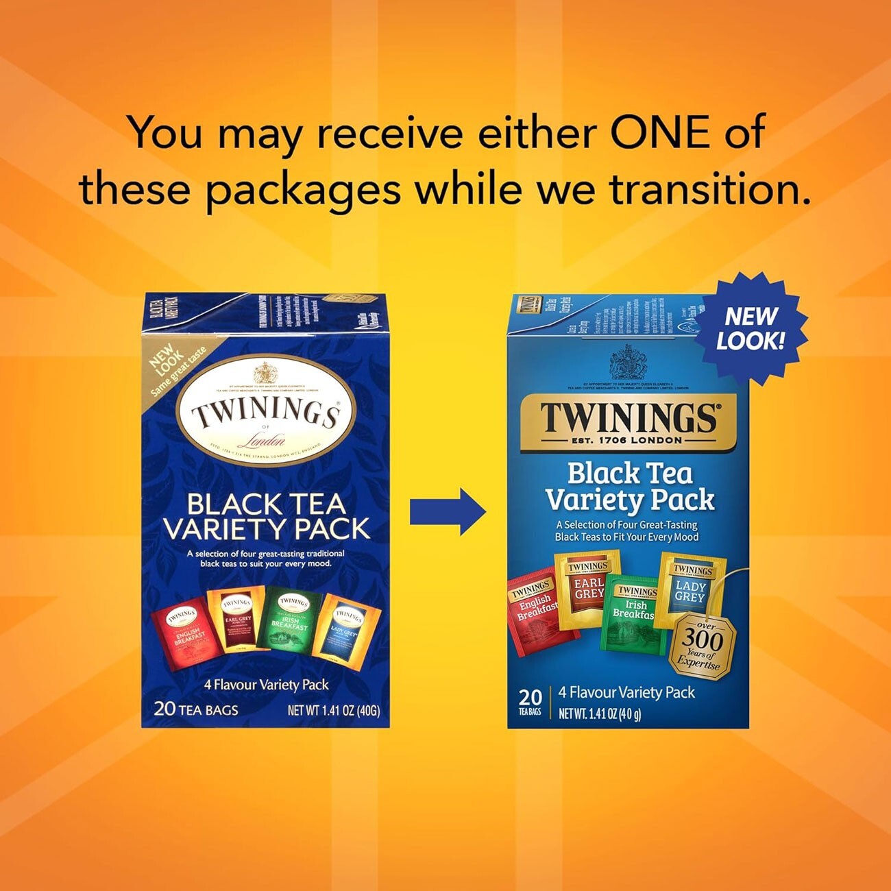 Twinings Black Tea Variety Pack – 20 tea bags (Pack of 2)