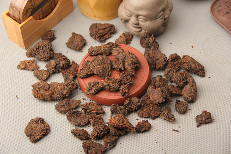 Supreme Aged Golden Buds Lao Cha Tou Pu’er Pu-erh Loose Tea Puer Ripe Shu 250g